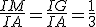 \frac{IM}{IA}=\frac{IG}{IA}=\frac{1}{3}